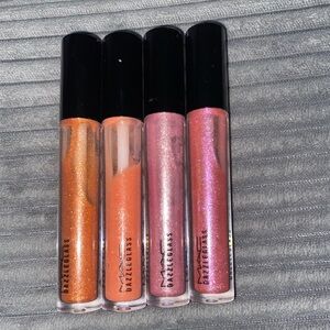 MAC Cosmetics Dazzleglass Lip Gloss Collection - Vibrant Orange and Pink
